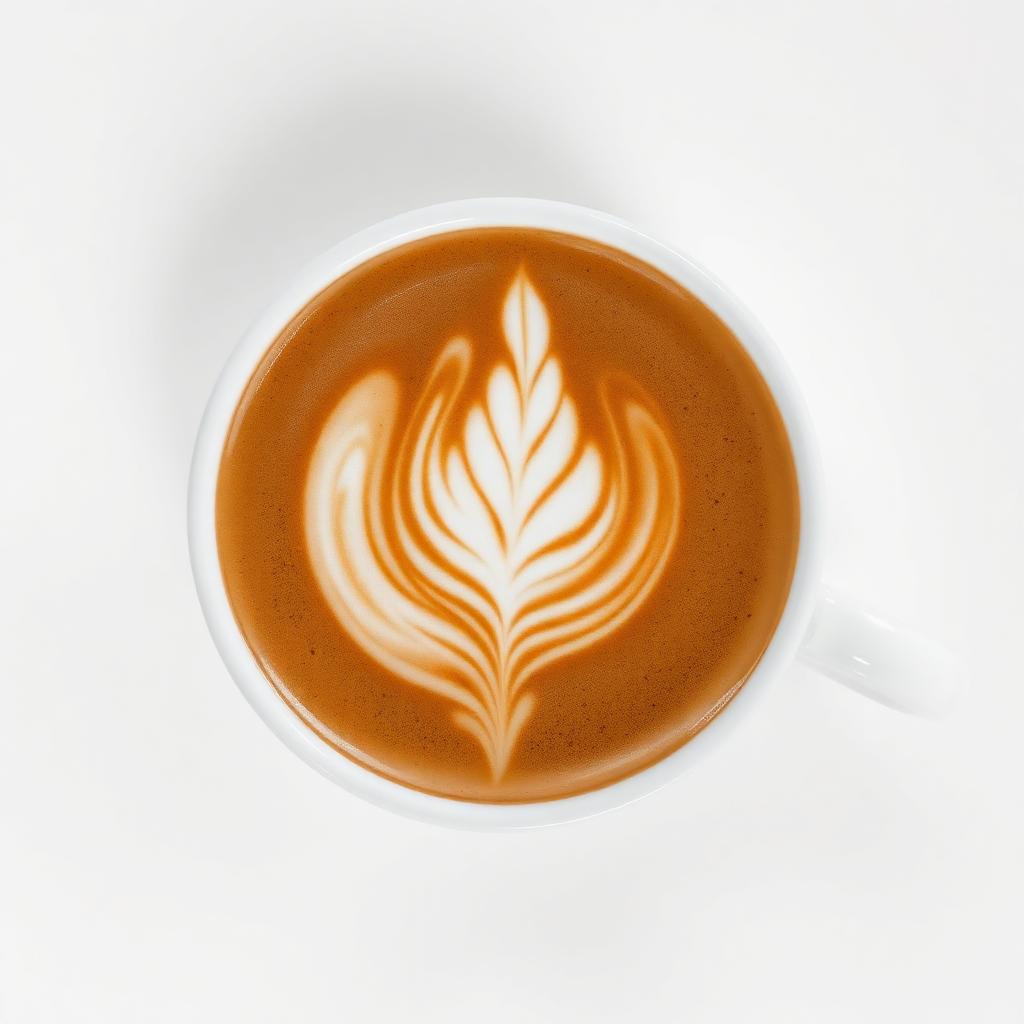 Latte art cappuccino